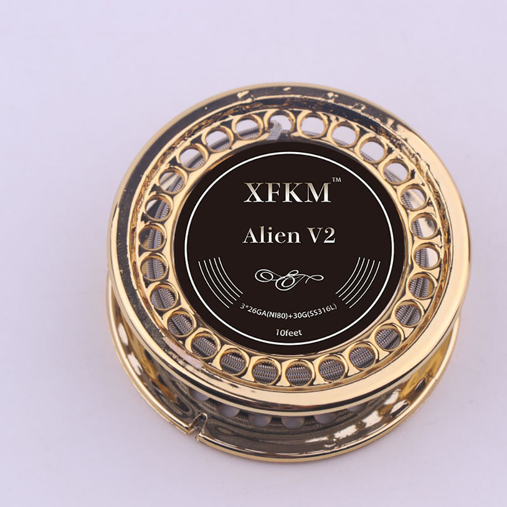 XFKM 5M/Cuộn NI80/A1/SS316L Ng - đánh giá và giá Clapton Wire Pre Built