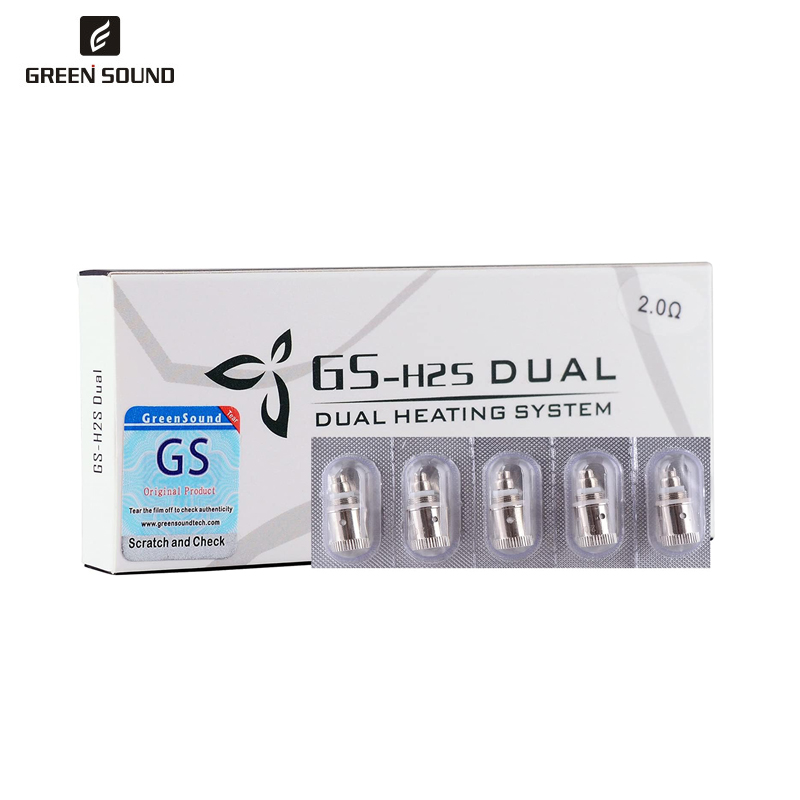 5pcs/pack Genuine GS H2S Dual  - đánh giá và giá Vape Coil Replacement