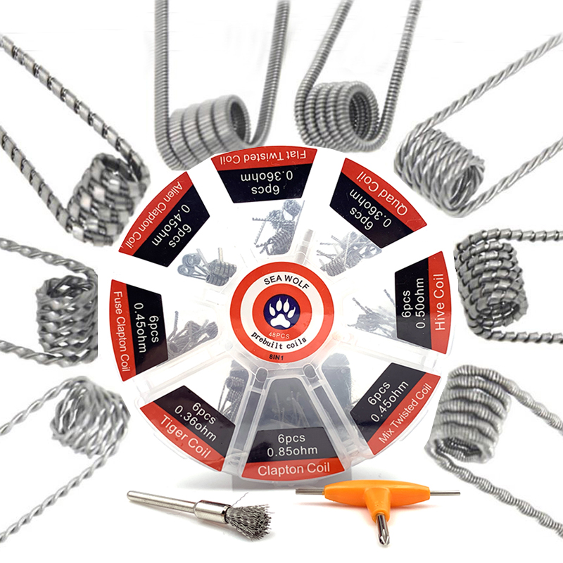 Prebuilt Coil 8 Types Alien Cl - đánh giá và giá Clapton Wire Pre Built