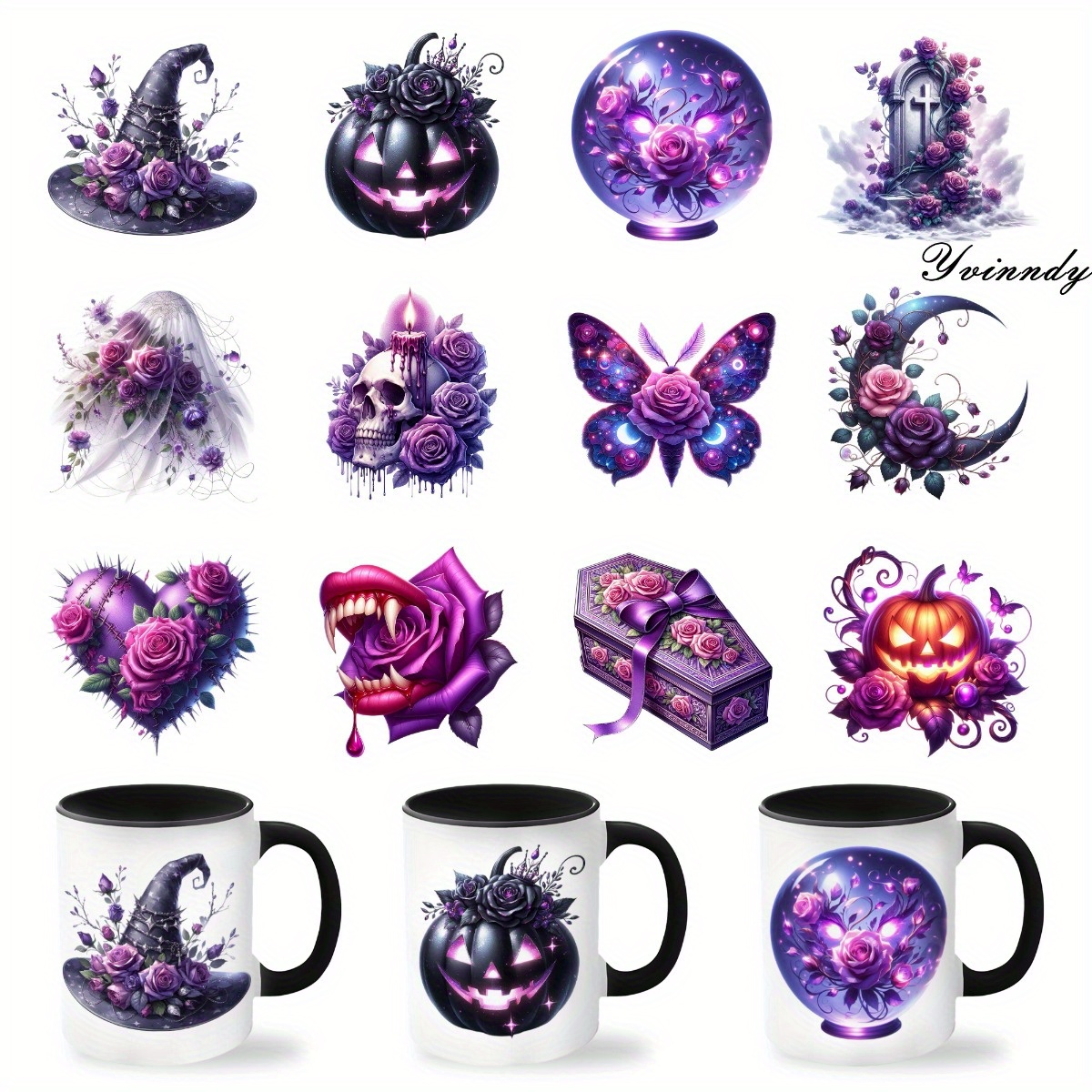 12Pcs/Set Halloween DIY Glass  - đánh giá và giá Rdta Tank Glass