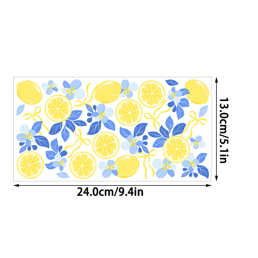 Lemon Floral UV DTF Transfer S - đánh giá và giá Rdta Tank Glass