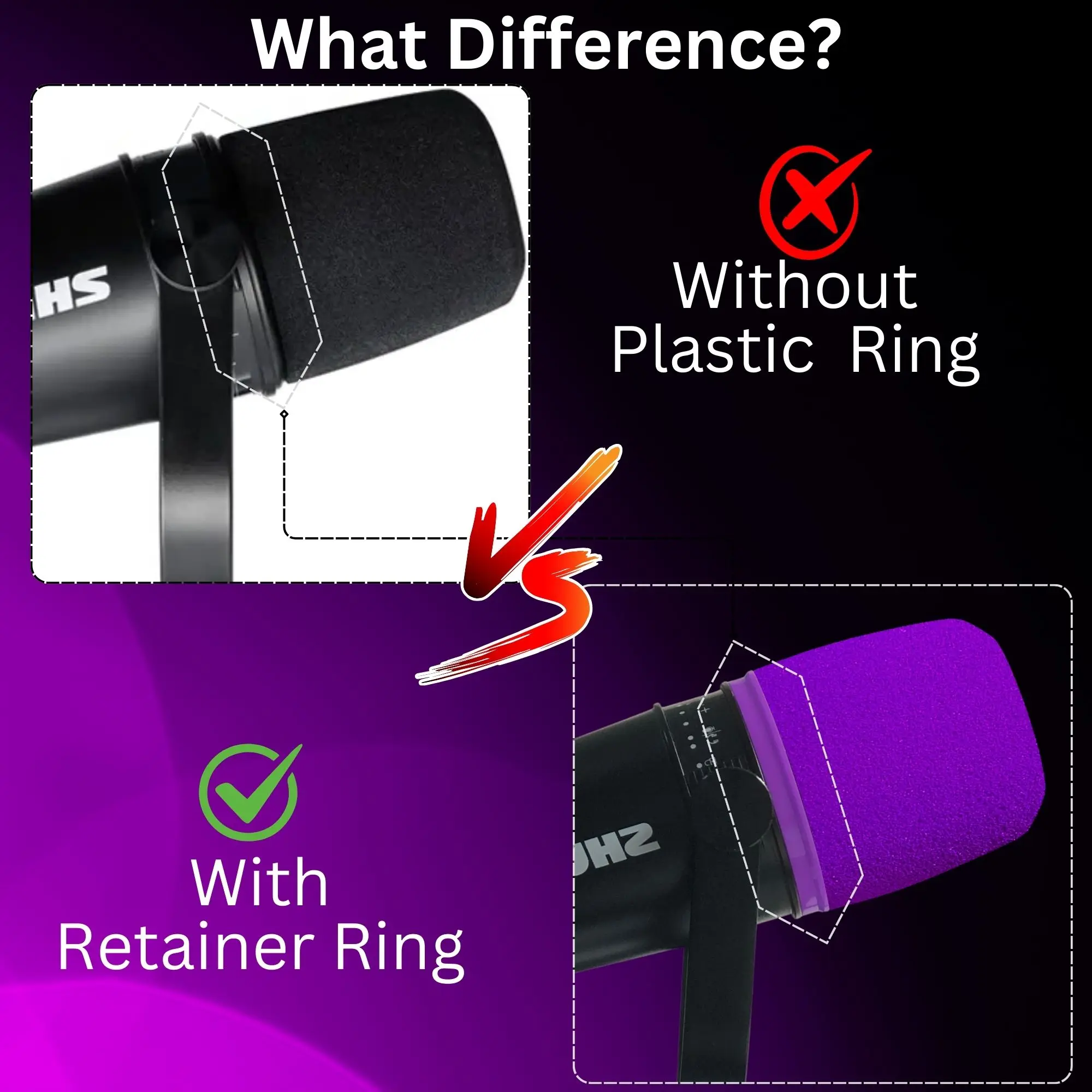 MV7 Foam for Shure MV7, MV7i,  - đánh giá và giá Shure Mic Sm7B