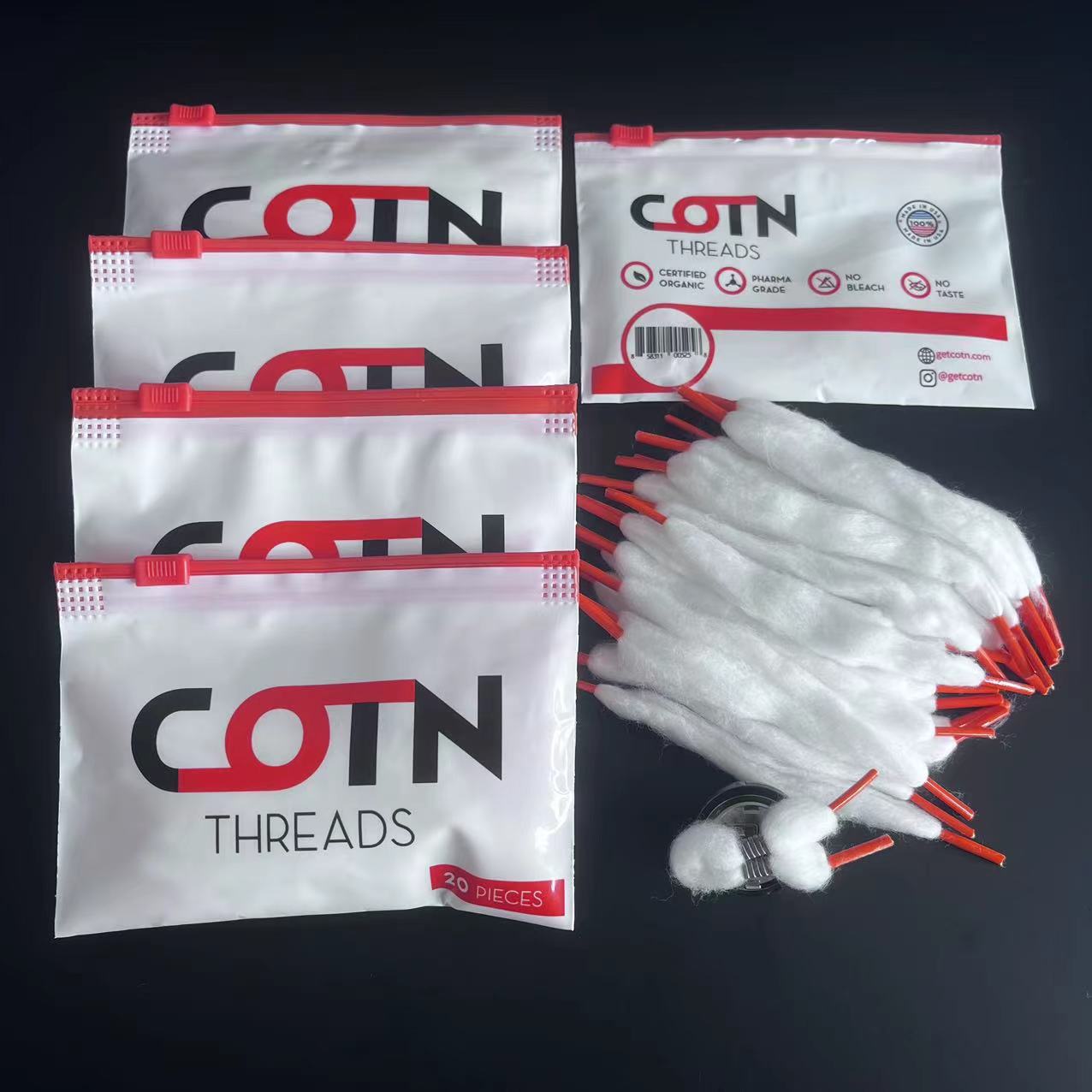 100/60/20pcs Prebuilt Wire Coi - đánh giá và giá Cotton Wick Organic
