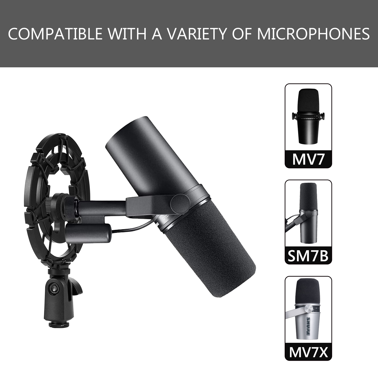 Geekria Microphone Shock Mount - đánh giá và giá Shure Mic Sm7B
