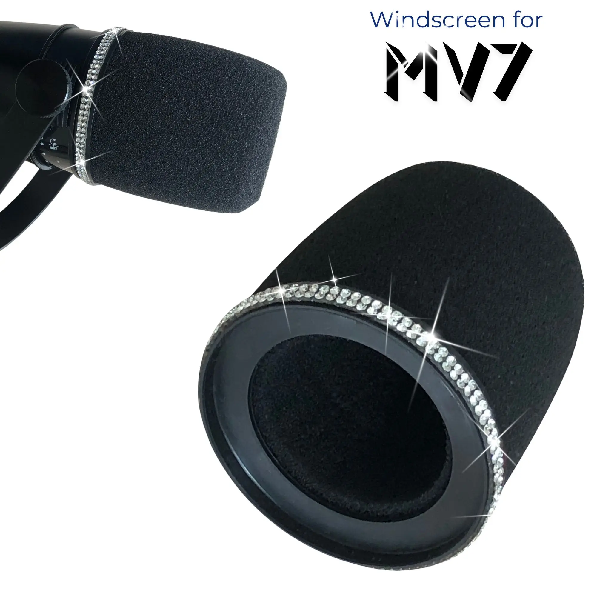 Sparkly MV7 Foam Pop Filter fo - đánh giá và giá Shure Mic Sm7B
