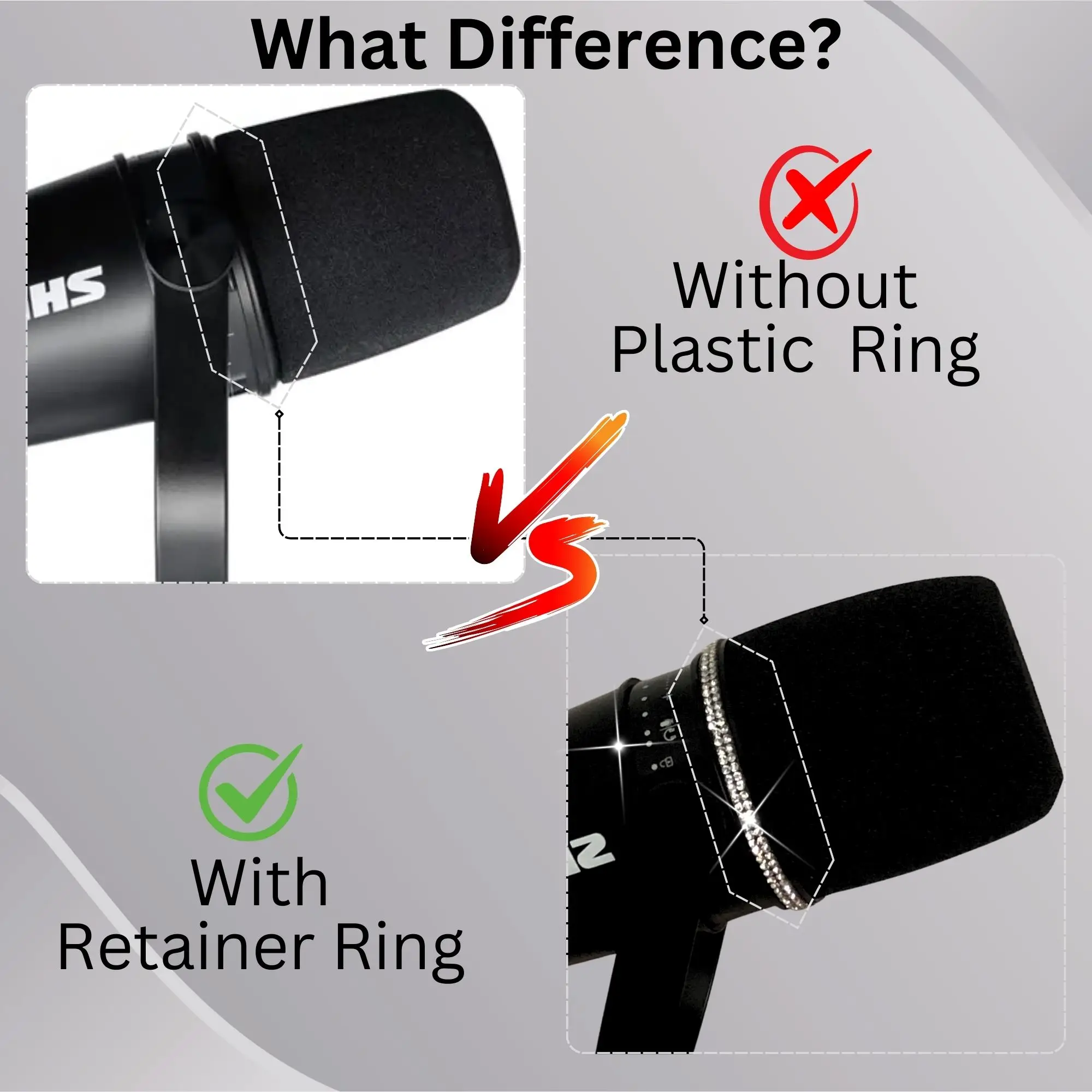 Sparkly MV7 Foam Pop Filter fo - đánh giá và giá Shure Mic Sm7B
